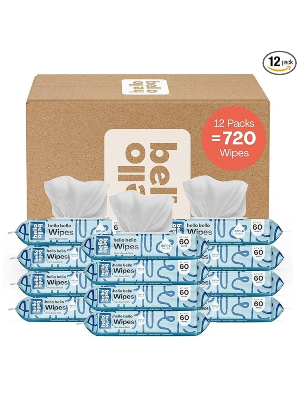 Hello Bello Extra Gentle Unscented Baby Wipes